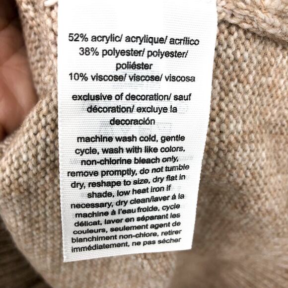 TOMMY HILFIGER Half Snowflake Pullover Sweater 2X Beige Fairisle NWT - Picture 9 of 10